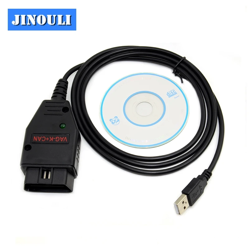 Диагностический кабель OBD2 с чипом Super VAG K + CAN Commander 1 4 и FTDI FT232RL PIC18F258 для VW / AUDI SKODA