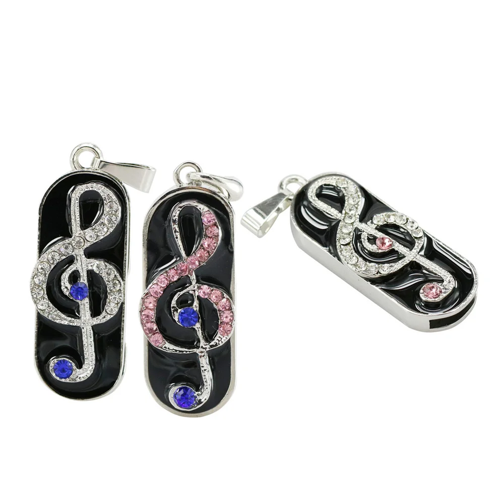 100% Настоящий Объем Творческий Кристальный Музыкальный 4ГБ 8ГБ 16ГБ 32ГБ USB Флеш-накопитель 2.0 Диск Память Палочка.