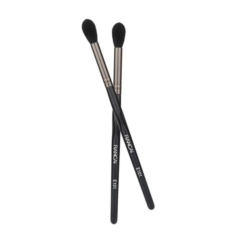 1 шт., мягкая кисточка для макияжа, натуральная козья шерсть, тени для век, растушевка, форма пламени, инструмент для макияжа, блендер, кисть для теней в носу