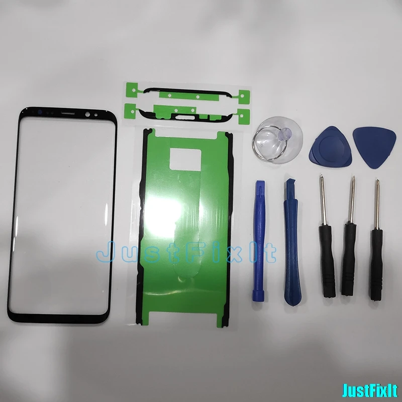 Переднее стекло объектива + наклейки инструменты для Samsung Galaxy S8 G950 G950F экран жк