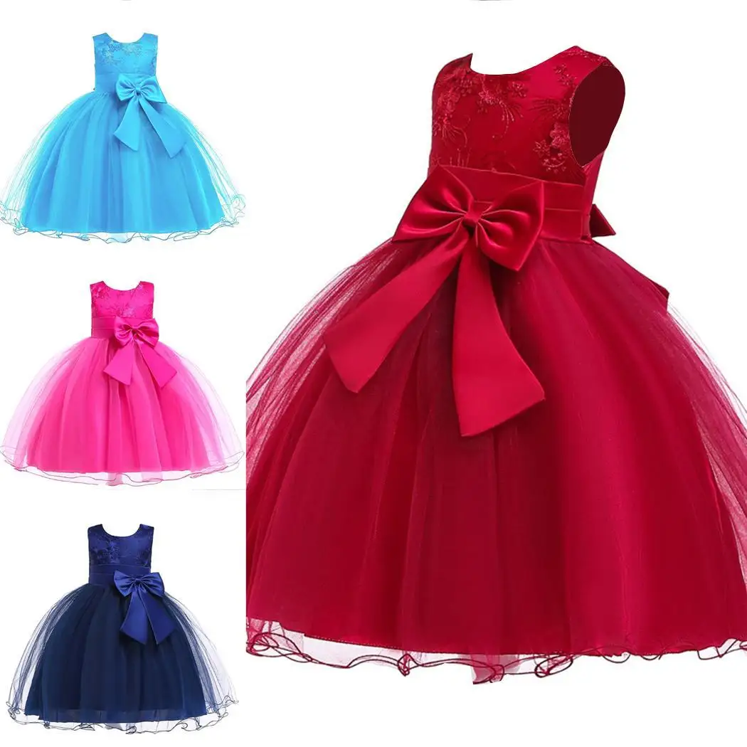 Новинка детское бальное платье для девочек повседневное милое нарядное с