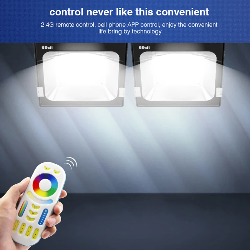 Светодиодный прожектор Milight RGB + CCT 10 Вт 20 30 50 Радиочастотный пульт дистанционного
