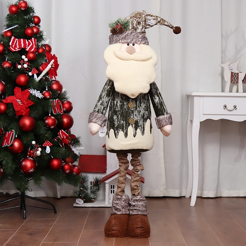 Navidad 2018 Рождественские куклы большой выдвижной Санта Клаус Снеговик