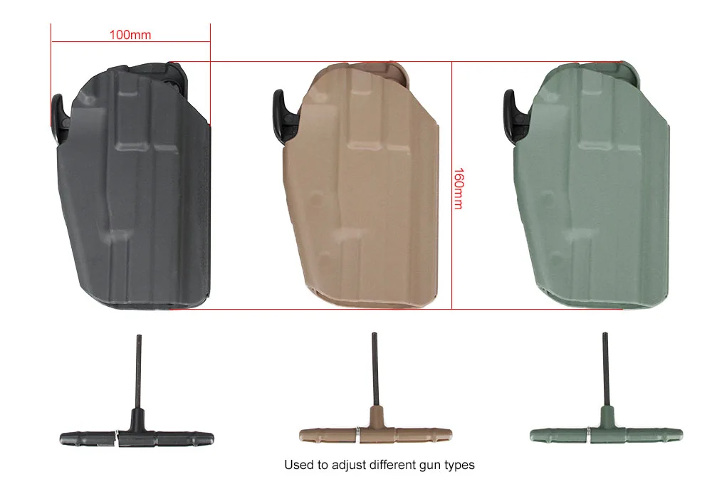 PPT пистолет Aifsoft Тактический Универсальный кобура для Glock 1911 M9 USP M92 + пояс адаптер