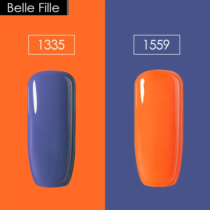 Belle Fille 10 мл 2 шт./лот УФ гель для ногтей Гель лак полировки ню Лаки Vernis Esmalte