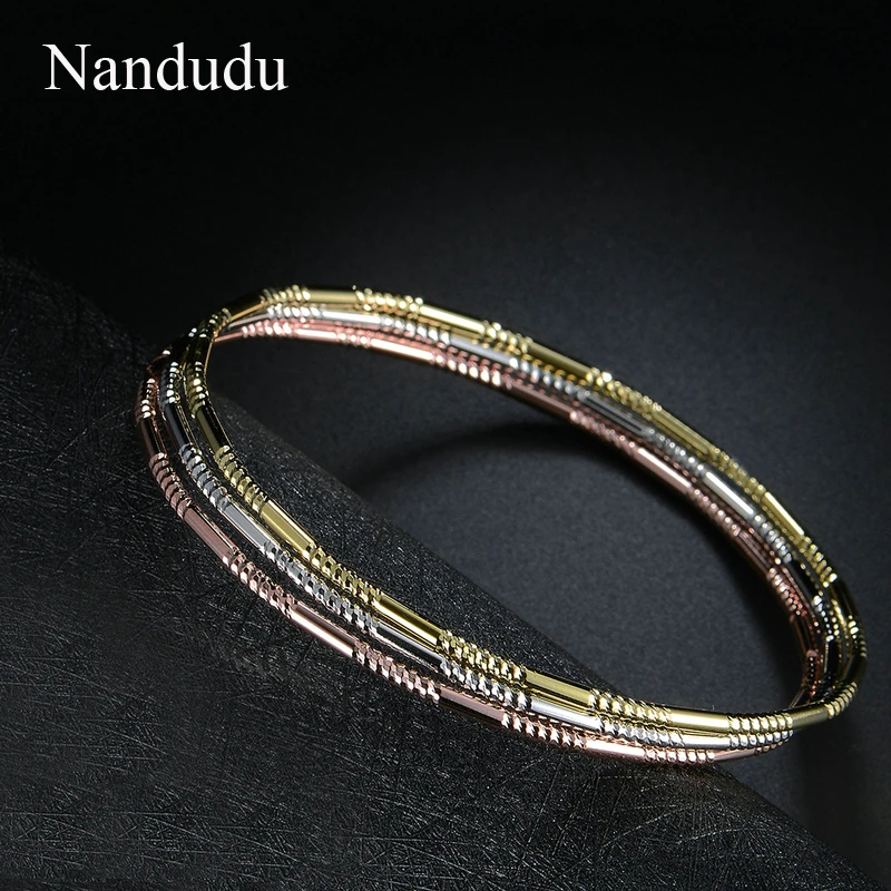 Nandudu красочные наборы 3 браслетов модные ювелирные изделия подарок для женщин