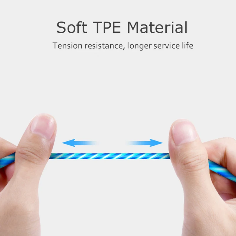 Rosinop 2.4A ночник Быстрая зарядка кабель USB Type C для xiaomi cabel зарядное устройство iphone