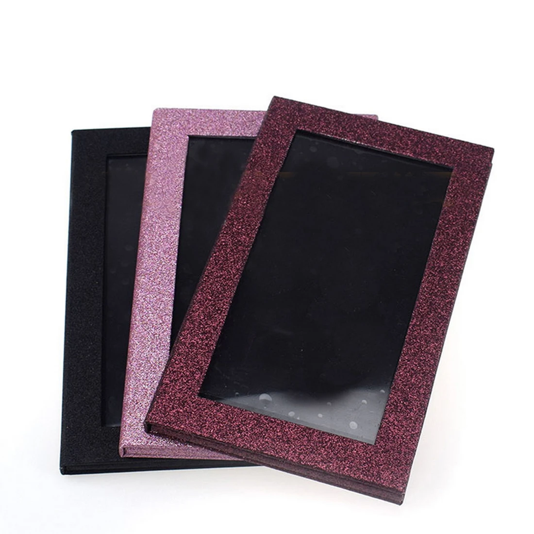 DIY пустые портативные Блестящие модные магнитные окна 0pen коробка для теней век