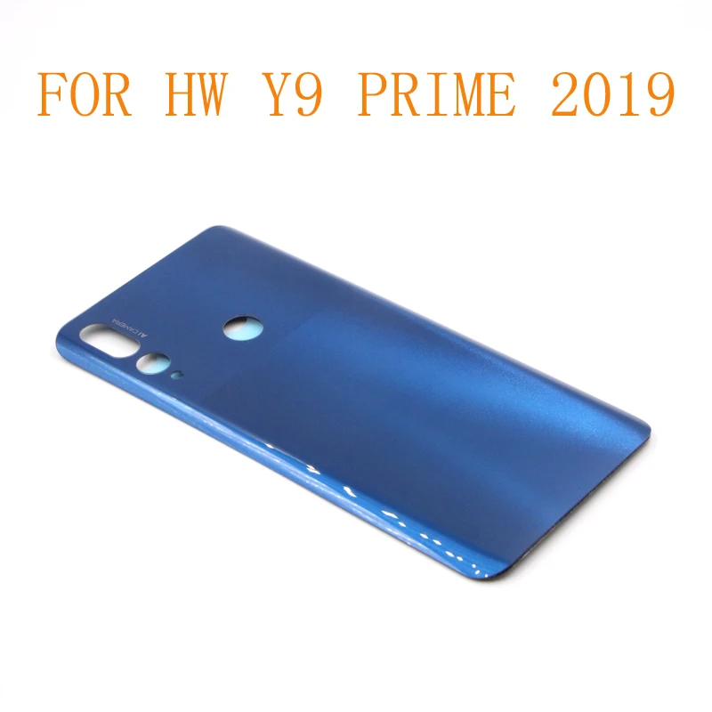 10 шт. Бесплатная доставка Y9 PRIME 2019 задняя крышка батарейного отсека стеклянная