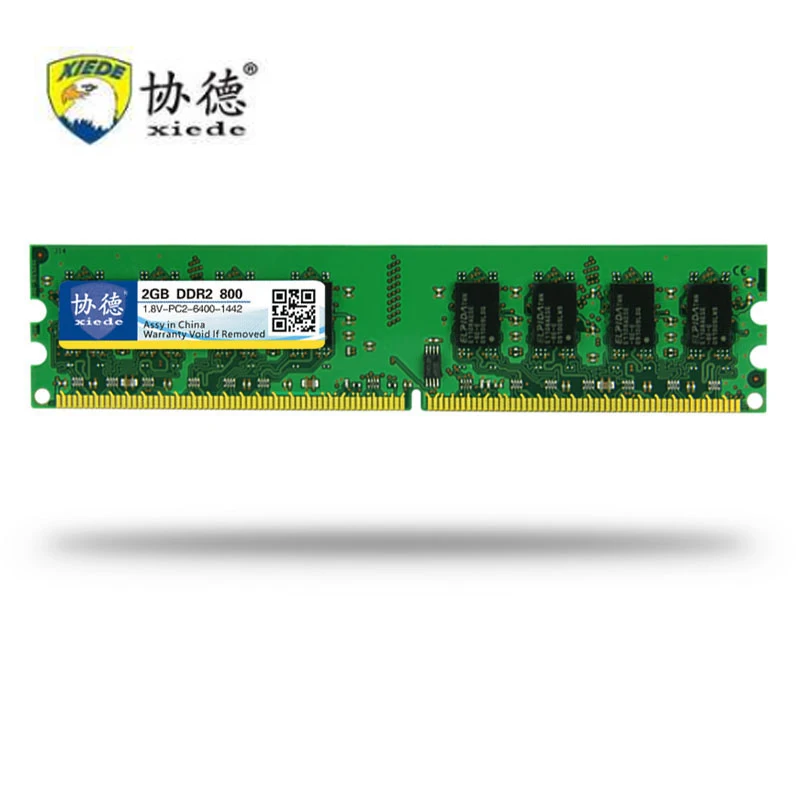 Фото Новый (2 Флейта) Xiede DDR2 1 Гб 2 4 ГБ 800 МГц 240 контактная память без коррекции ошибок Dimm