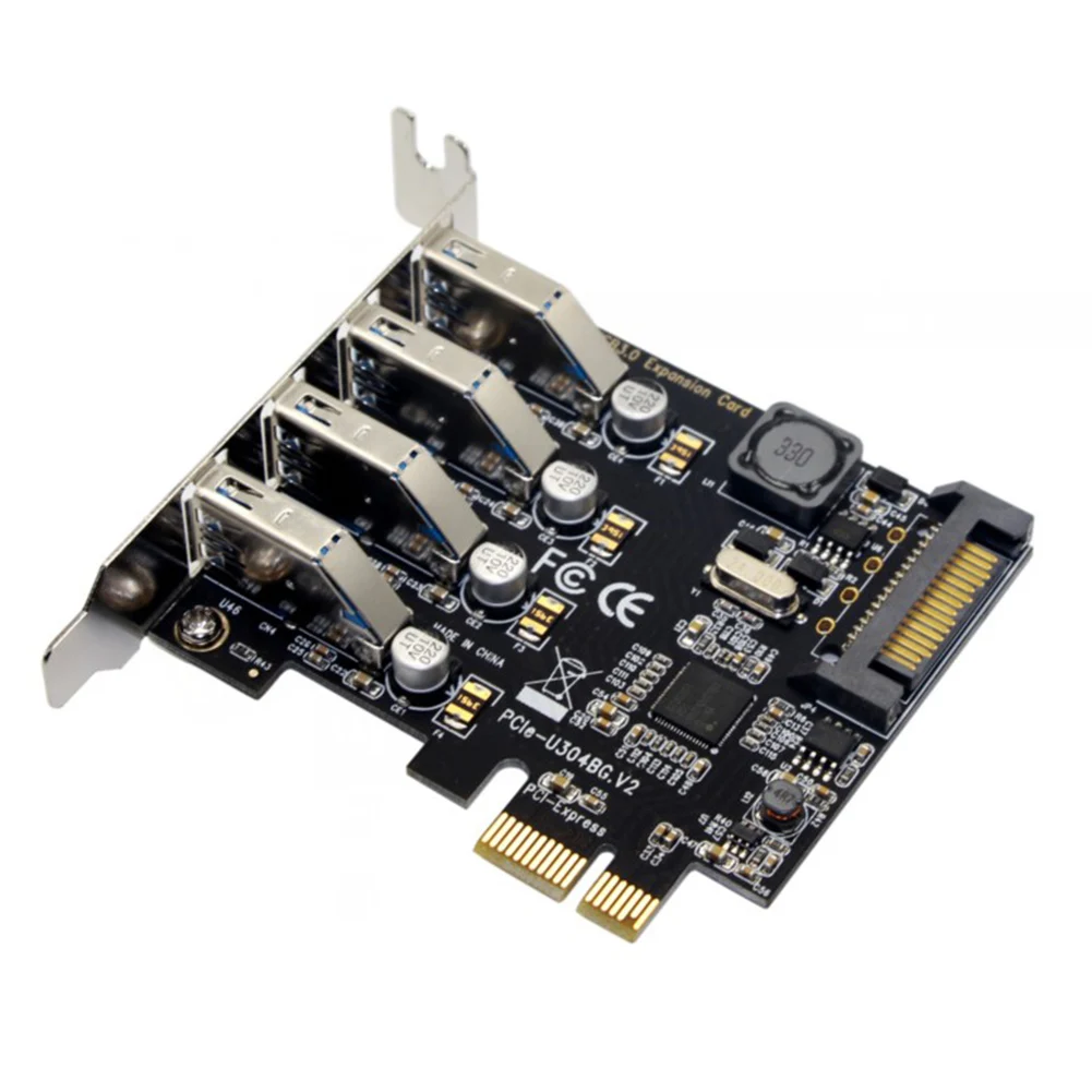 5 Гбит/с универсальный чехол для компьютера 4 порта PCI E к USB 3 0 расширительный