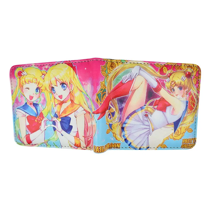 YMC448 Кошельки из искусственной кожи аниме Сейлор Мун/Himouto Umaru Chan/Cardcaptor Sakura короткий кошелек с карманом для монет - Цвет: YMC448