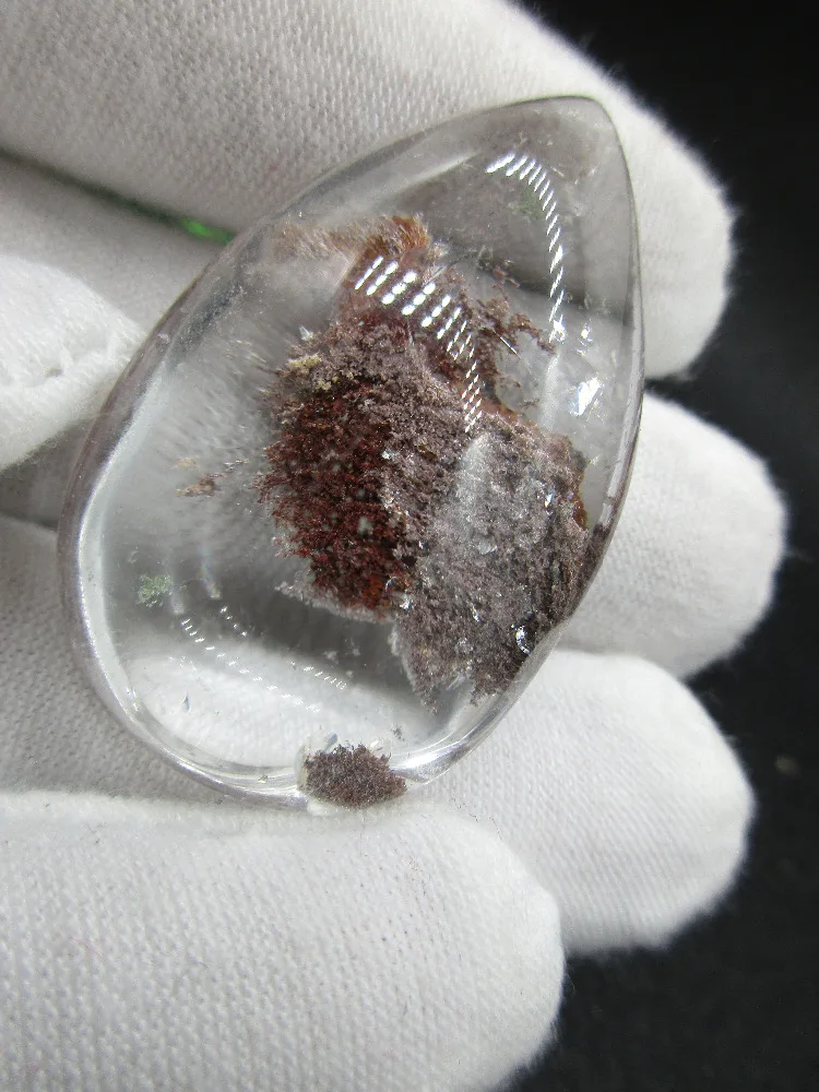 

Natural Red Ghost Mineral Garden Quartz Crystal Chorite-Crystals Beautiful Patterns Rutilated Reiki Stone