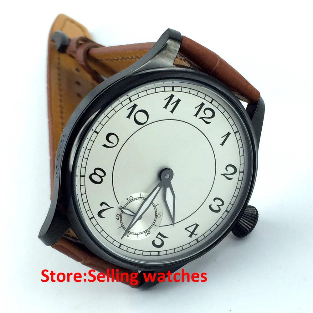 Parnis 6498 мужские часы с белым циферблатом 44 мм|watch men|watch men watchwatch watch |