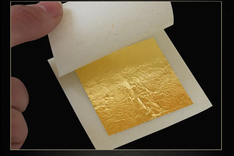 

Позолоченное украшение для торта, 50 шт., 24 K, лист из золотой фольги, 4, 33 х4, 33 см