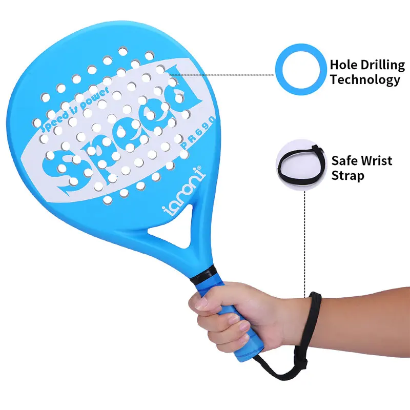 IANONI PaddleBall ракетки для мужчин горячее предложение Padel Raqueta скорость Письмо печати