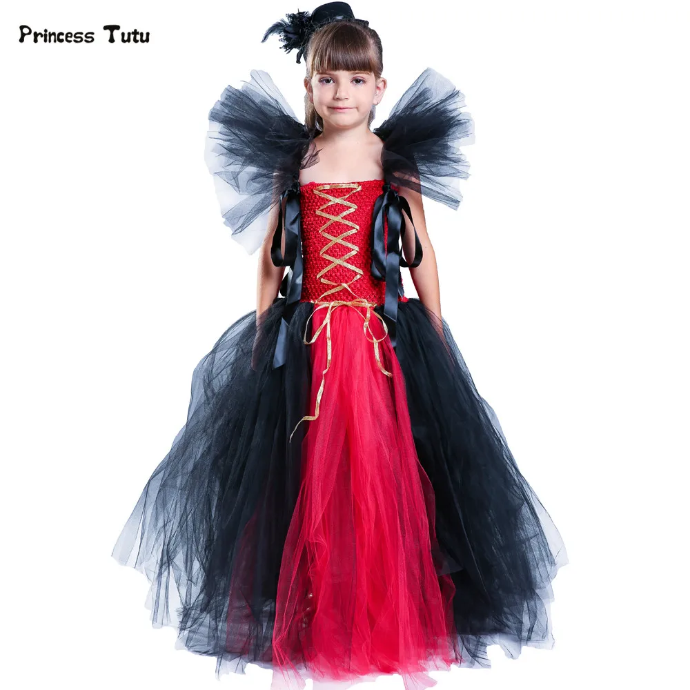 Костюм на Хэллоуин для маленьких девочек маскарадное платье-пачка ведьмы и