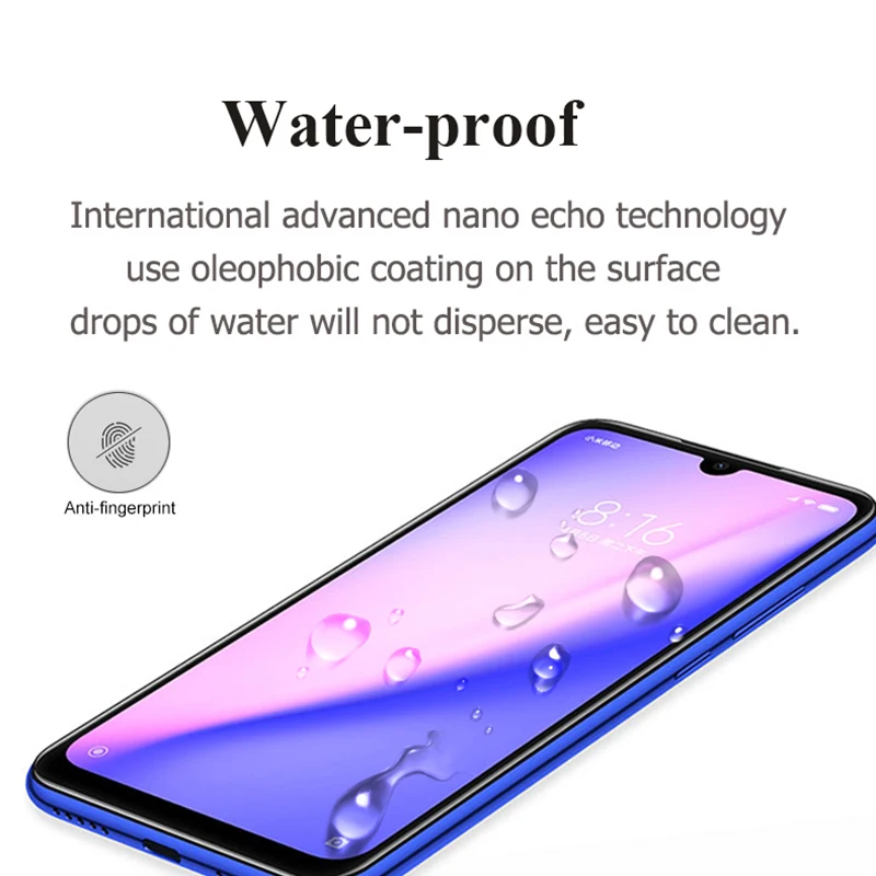 Для Xiaomi redmi note 7 полное покрытие защитный стеклянный чехол Защита для экрана