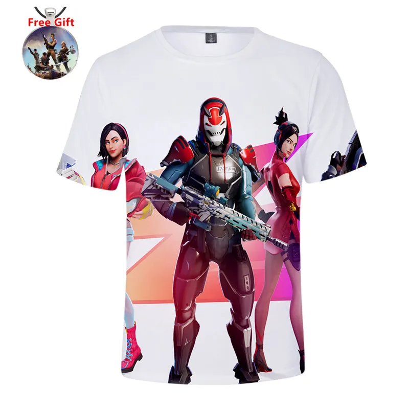 Kids Summer T Shirts Battle Royale Beach Short Pants Men T-shirt Game Season 9 Women Tee Black Knight Cosplay Costume Teenagers