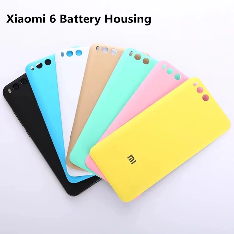 Крышка корпуса батареи Пластиковая Задняя крышка для xiaomi Mi6 mi 6 M6 чехол телефона