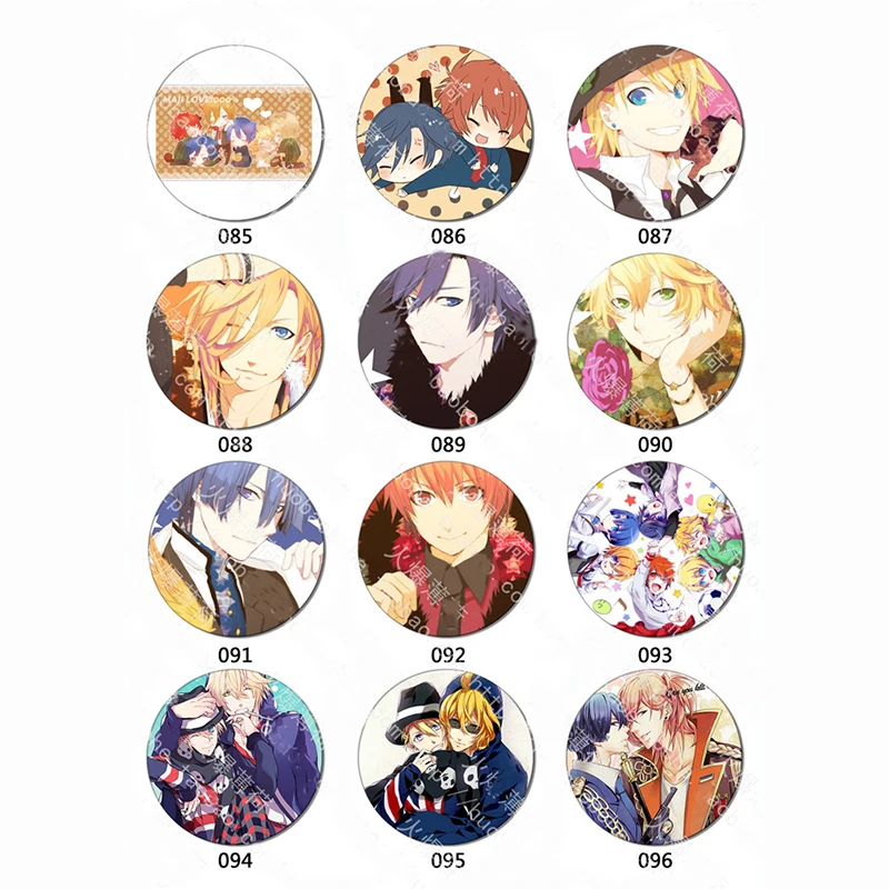 6pcs/set 58MM Uta No Prince-Sama Ittoki Otoya HIjirikawa Handsome Boys Natsuki Badge Brooch Backpack Pins Gifts | Украшения и