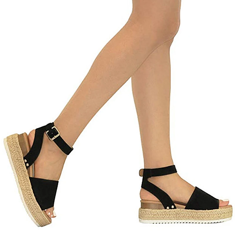 Женская обувь на танкетке Босоножки высоком каблуке Летняя Вьетнамки Chaussures Femme