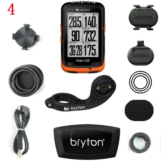 Bryton Rider 530 gps велосипедный компьютер для велоспорта и расширительное крепление ANT+ speed Cadence двойной датчик пульсометр горячая распродажа - Цвет: 4