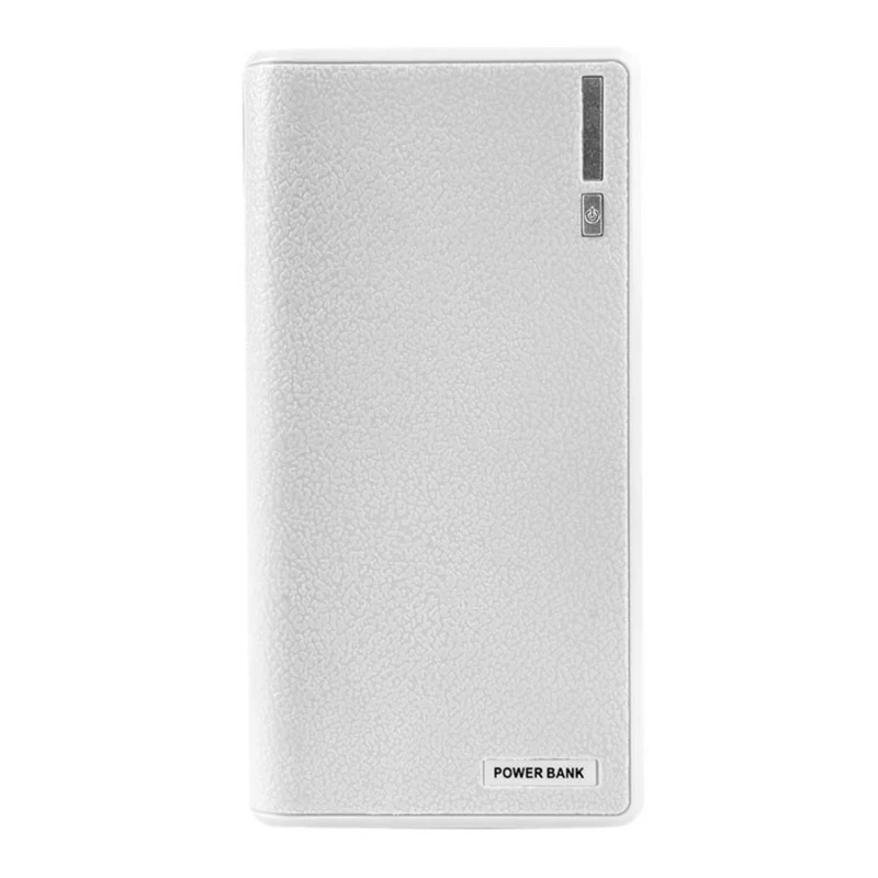 Мощность банка Box Dual USB 6x18650 внешнего резервного Батарея Зарядное устройство