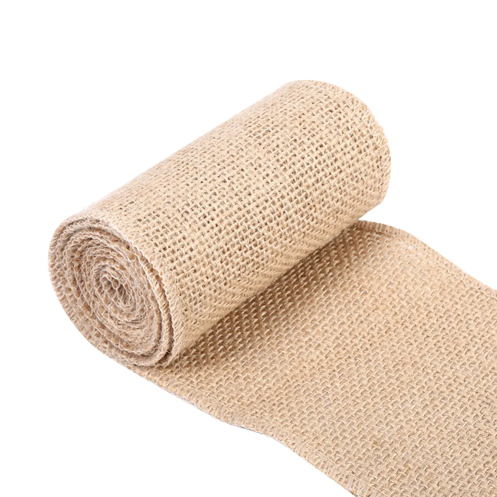 Свадебное украшение из натурального джутового мешковины Sisal Trim Jute вечерние
