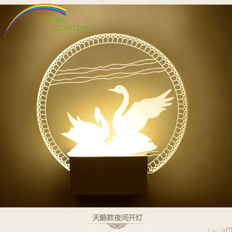 

LED wall lamp home lighting wall light modern lights lamparas de pared applique murale Acrylic indoor lighting bedside lamp