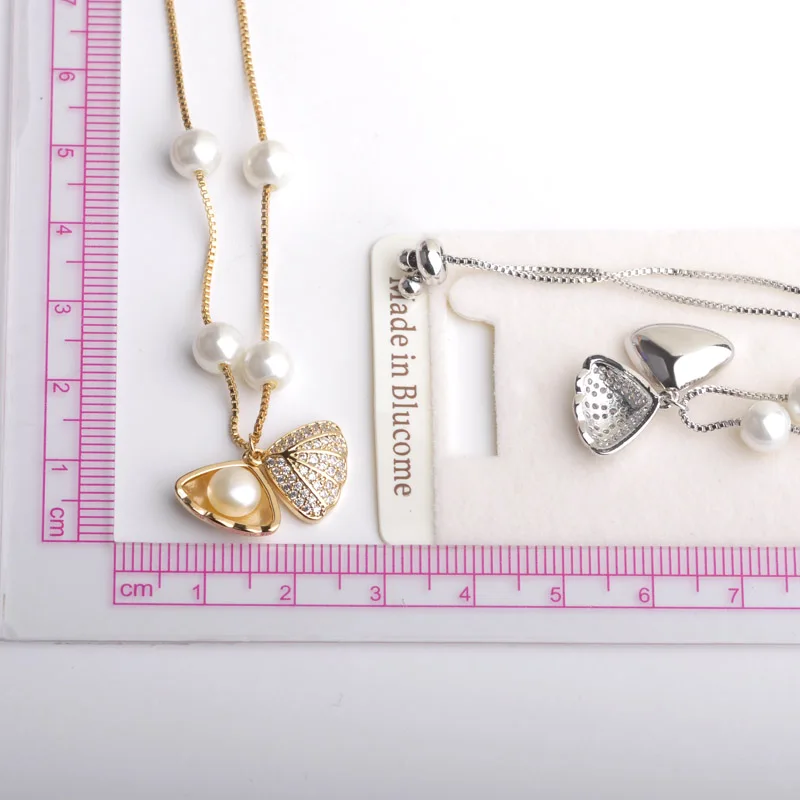 Blucome Имитация Перл CZ Циркон Браслеты Для Женщин Девушки Платиновым Покрытием