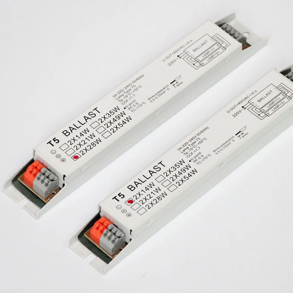 2 шт. T5 2X28W 2X14W 2X54W T8 18W 36W 220V 240V 50/60HZ мощный электронный балласт флуоресцентные лампы
