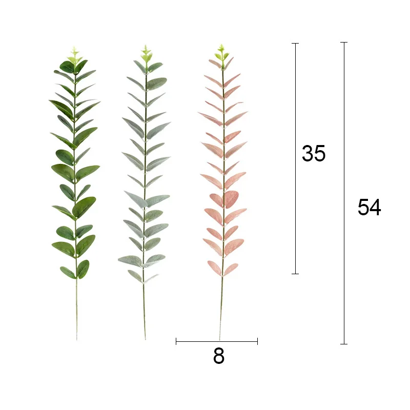 Зеленые ветки эвкалипта листья искусственные растения для дома Декор Настенные