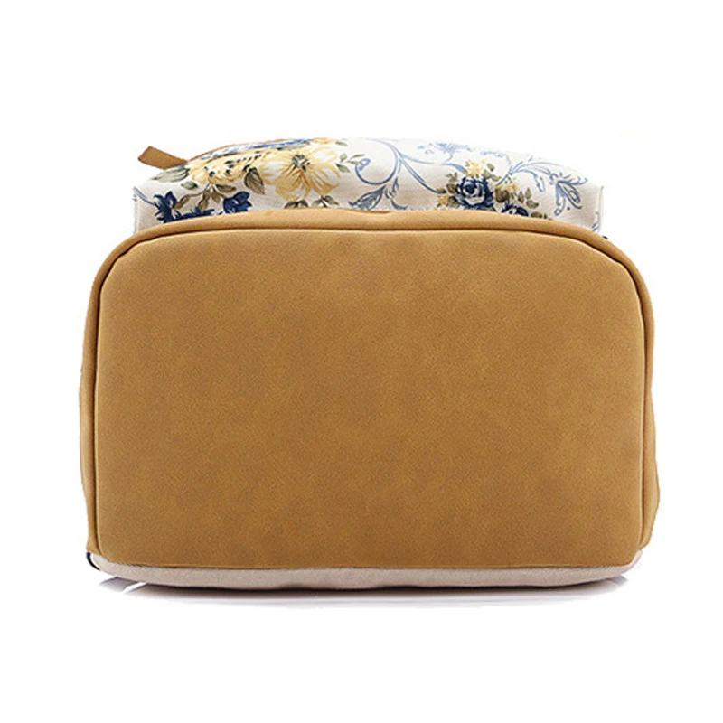 Школьные ранцы 2016 в стиле преппи для девочек парусиновая сумка из нубука и кожи