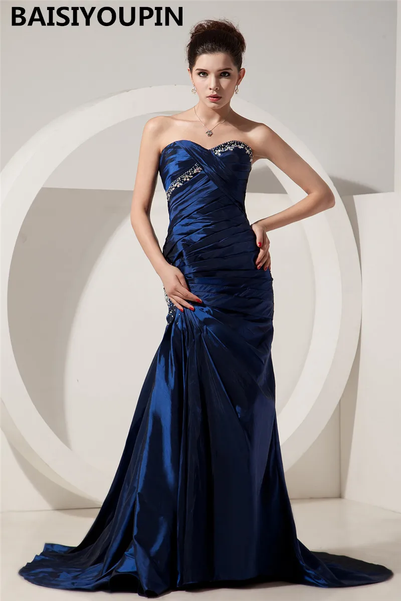 Платья для мамы невесты Vestidos De Madrinhas De Casamento, Длинные вечерние платья русалки из тафты