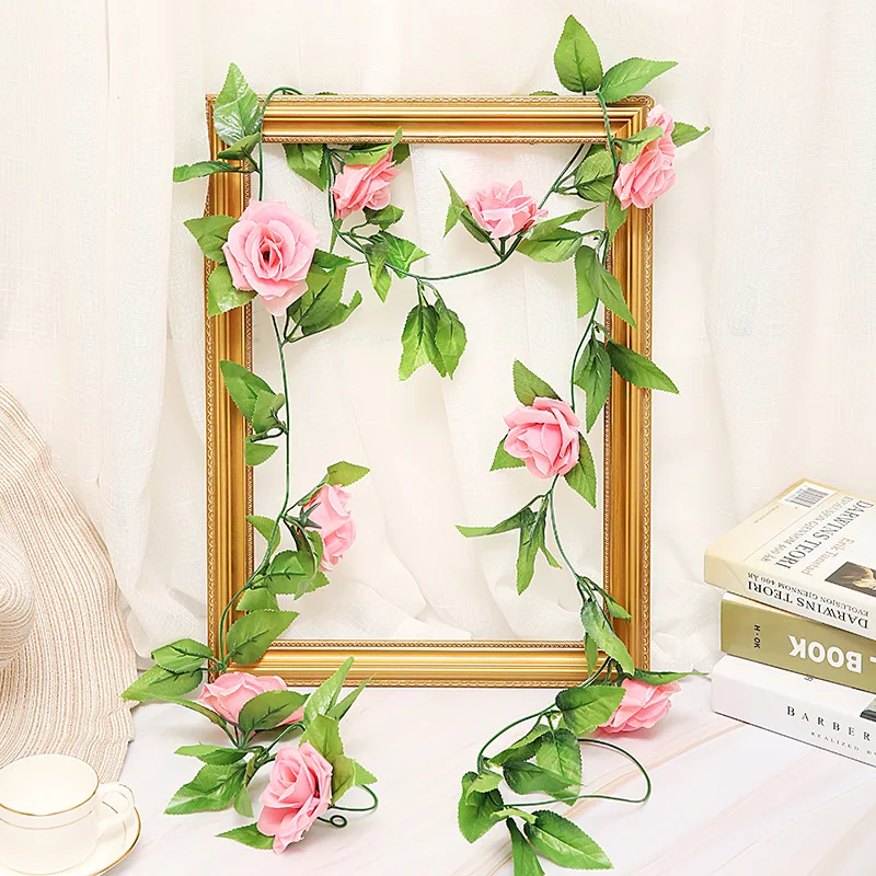 Искусственные растения роза лоза искусственный цветок для свадьбы реквизит