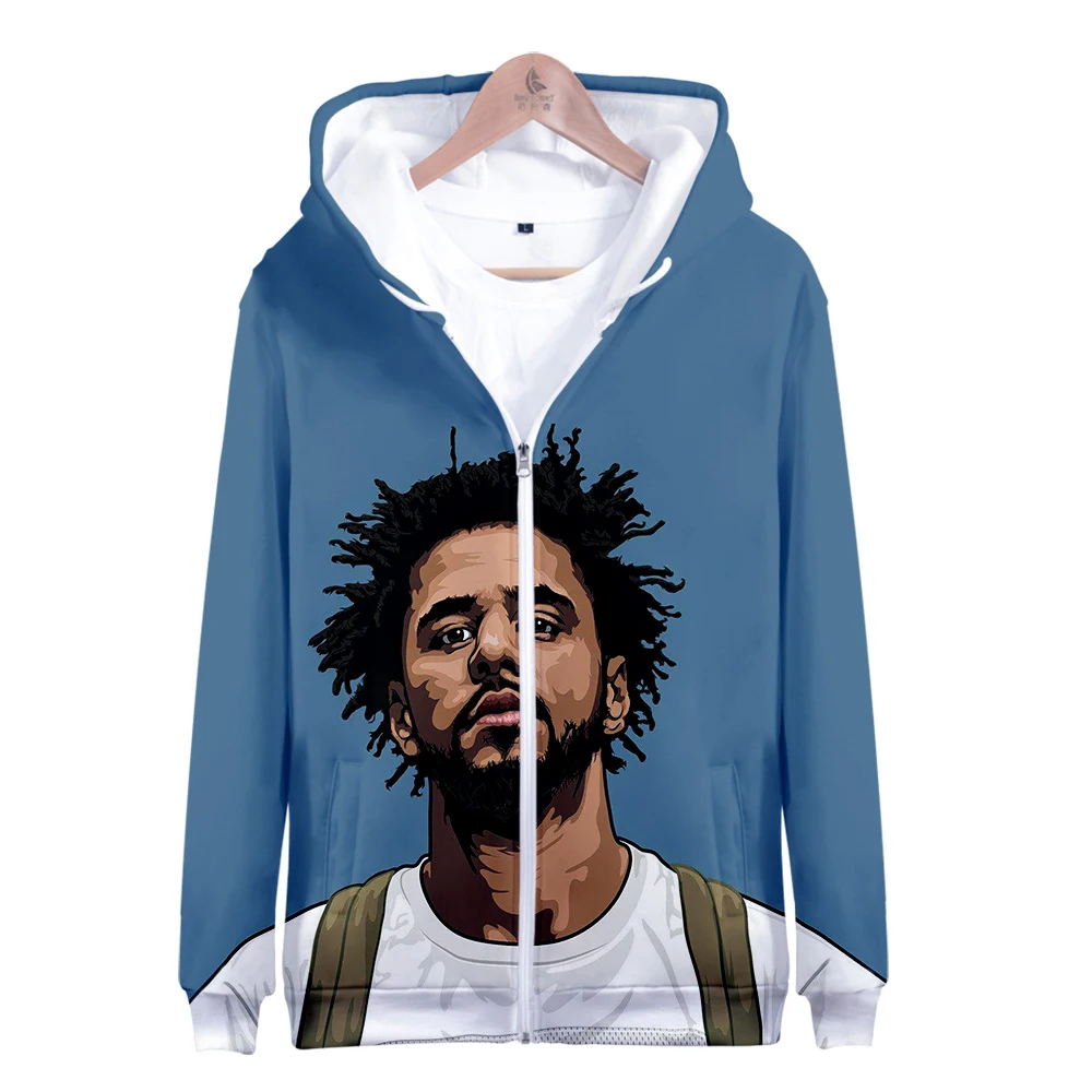 

J.Cole New Album KOD 3D Printed Zipper Hoodies Women/Men Fashion Long Sleeve Hooded Sweatshirts 2019 Hip Hop Streetwear Clothes