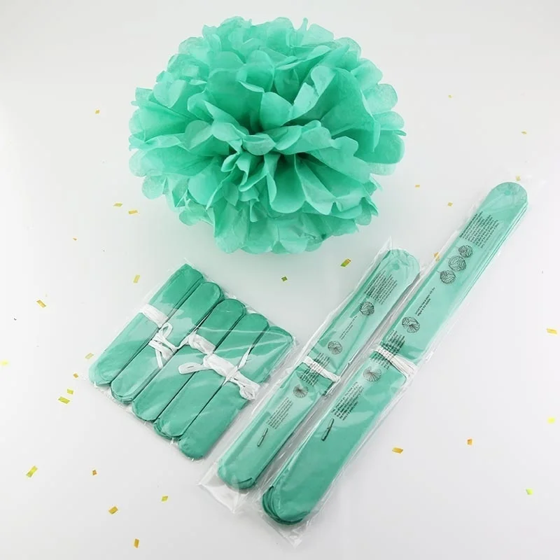 5 шт. 10/20/30 см Бумага цветы Свадебные украшения DIY бумажные помпоны искусственный