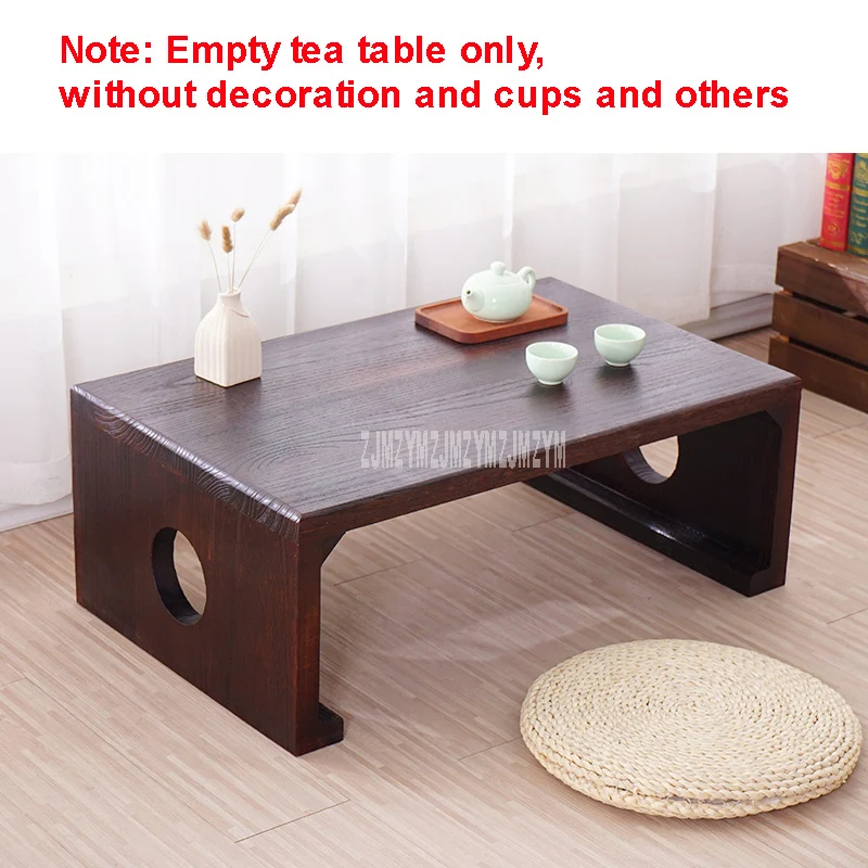 Japanese Style Tea Table Rectangle Solid Wood Antique Furniture Living Room Traditional Wooden Laptop Desk Floor Low Side | Мебель