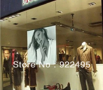 Бесплатная Доставка! Темно-серый цвет задний проекционный экран/фольга/пленка