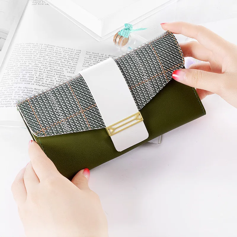 Clearance Sale Bag PU Leather Long Wallet for Women Purse Girls Ladies Fashion Money Multi-function Clutch Card Holder | Багаж и сумки