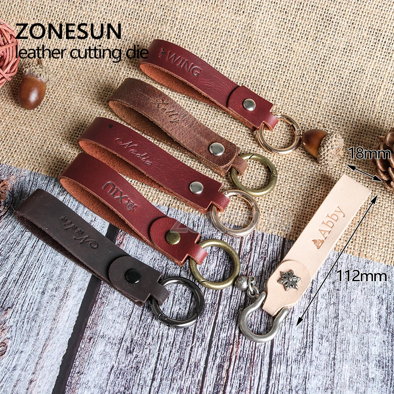 ZONESUN кожаный ремесло DIY брелок деревянный шаблонный нож пробивая для Резки