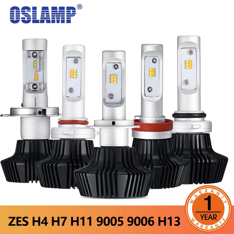 Oslamp 7HL светодиодный автомобильный фары H4 H7 9005 9006 H13 50 Вт 4000LM передняя лампа