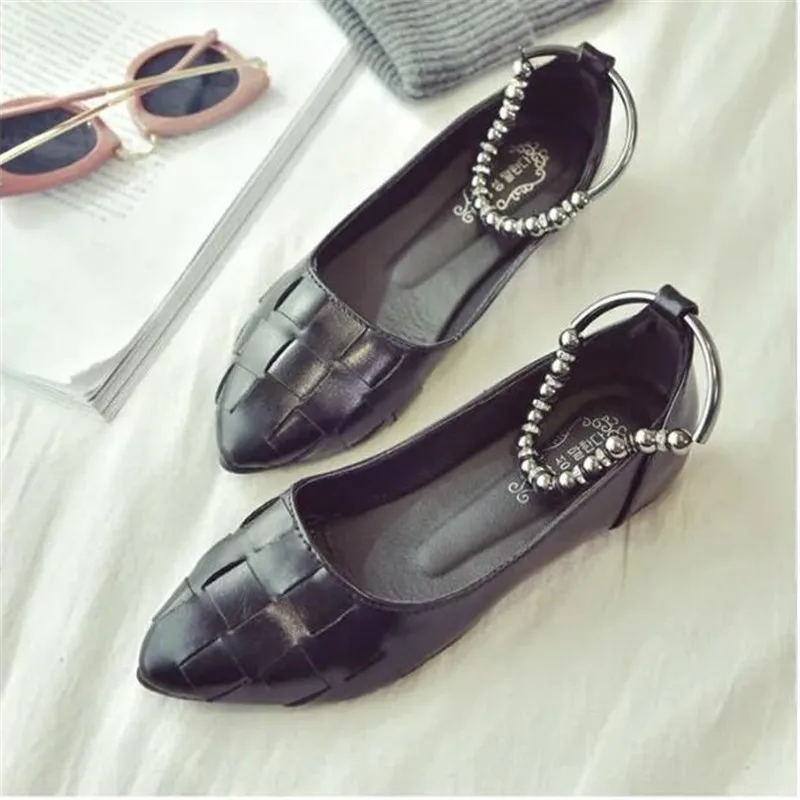 Мода слово пряжки жемчужные цепочки скольжения на лодыжки обувь 2017 новый отметил