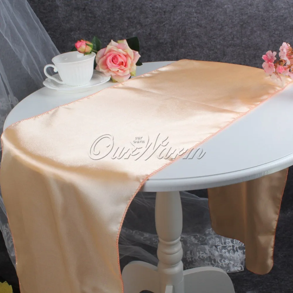 OurWarm атласные настольные дорожки для свадьбы 1" x 108", разные цвета для украшения свадебного стола, вечерние принадлежности, домашний текстиль