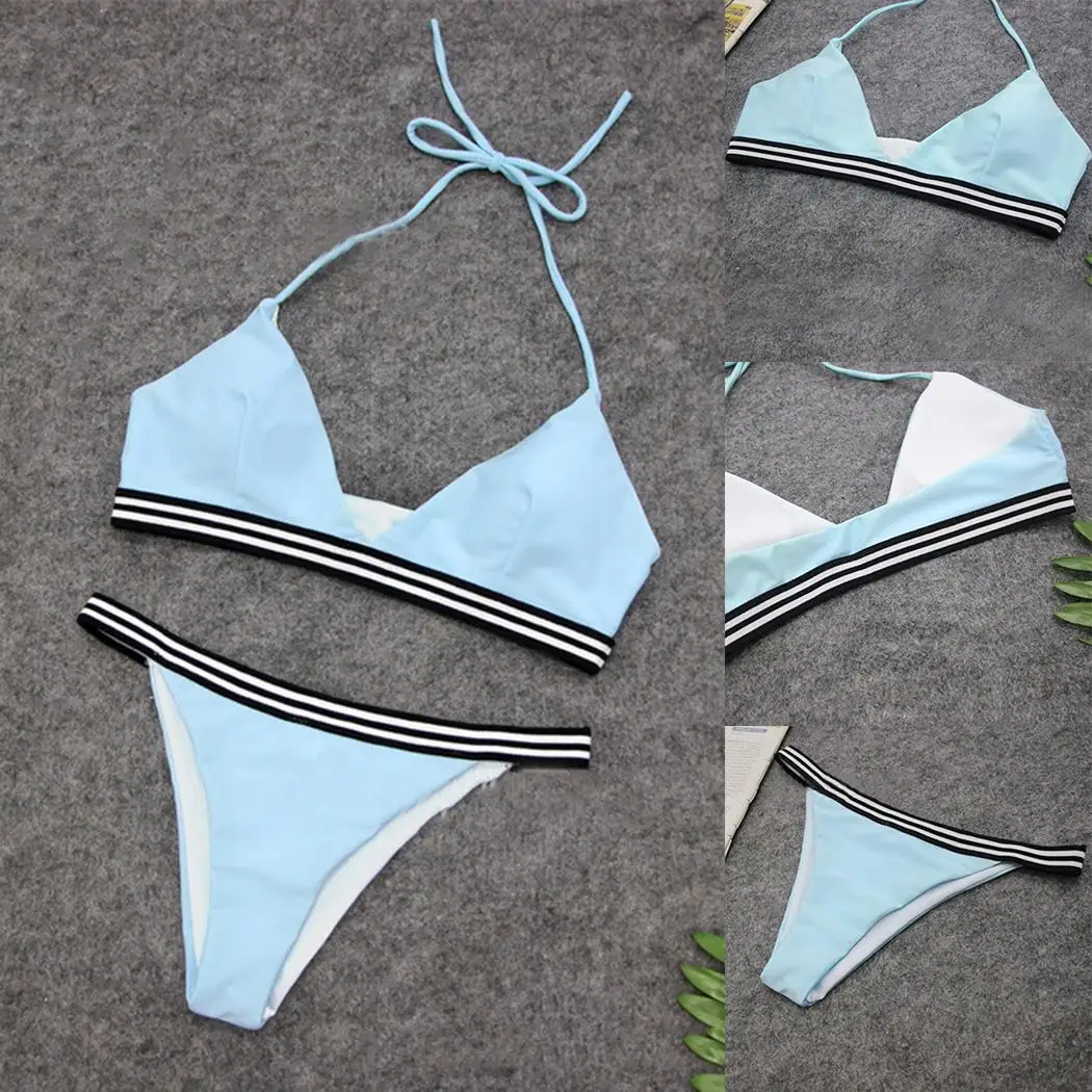 Для женщин Повседневное с лямкой на шее открытой спиной лоскутное платье