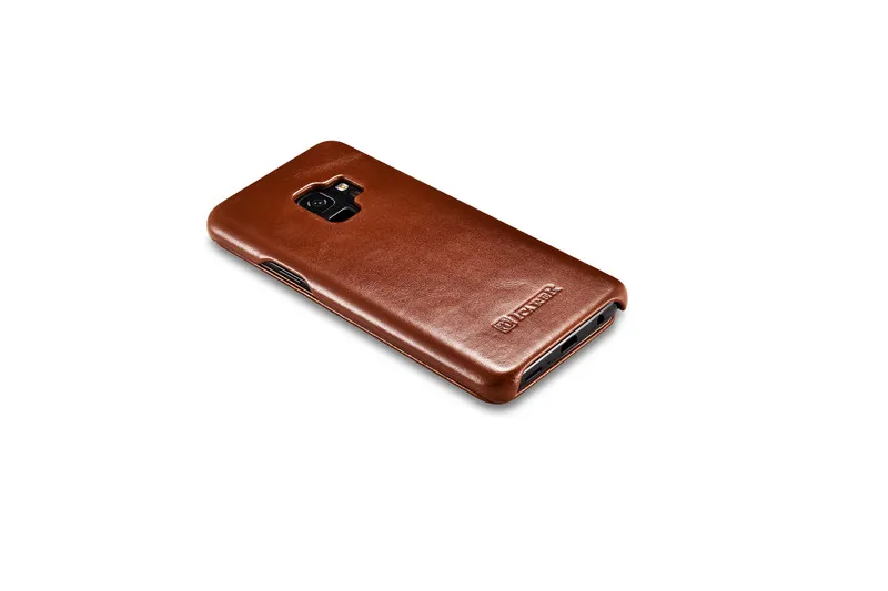 ICarer для samsung Galaxy S10 S10+ S9 S9+ Plus Note8 Note 9 изогнутый край винтажная серия чехол из натуральной кожи
