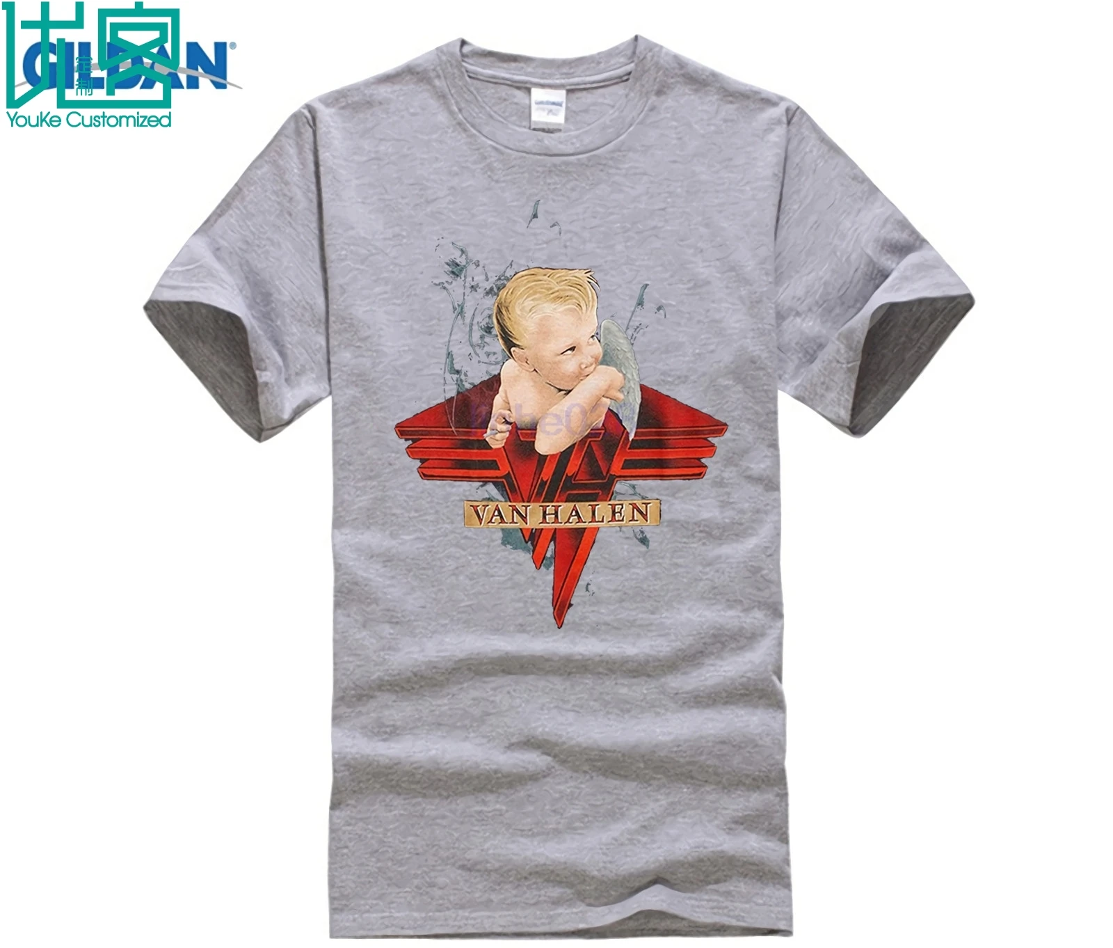 Футболки из 100% хлопка брендовая одежда топы футболки Ван Хален футболка для