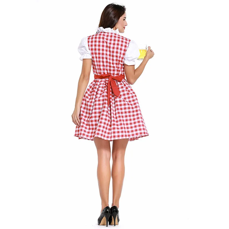 Женское Платье Dirndl немецкий Традиционный Костюм Октоберфест из баварского пива