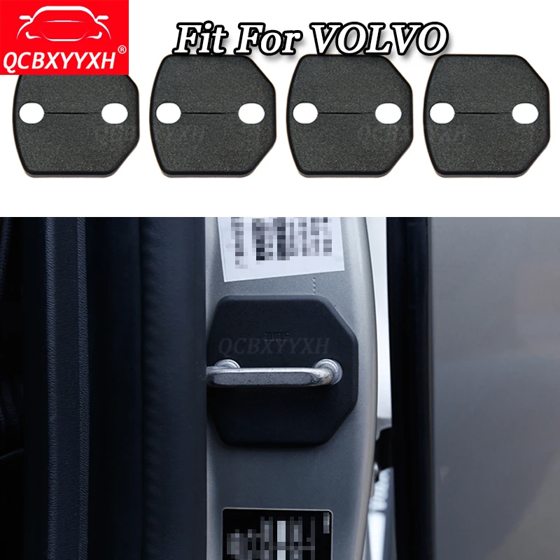 QCBXYYXH авто-Стайлинг 4 шт./компл. для VOLVO C30 X60 X90 S40 S60 S80 S90 V40 V60 XC60 2006- автомобилей Дверные замки Защитная крышка Запчасти